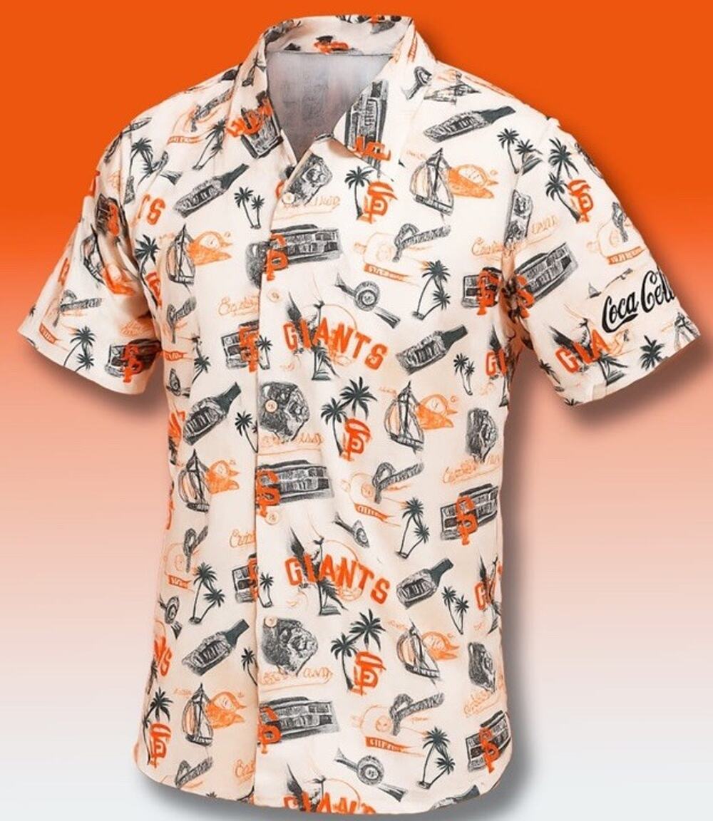 San Francisco team Giants MLB hawaiian shirt, SGA Aloha,Button Up